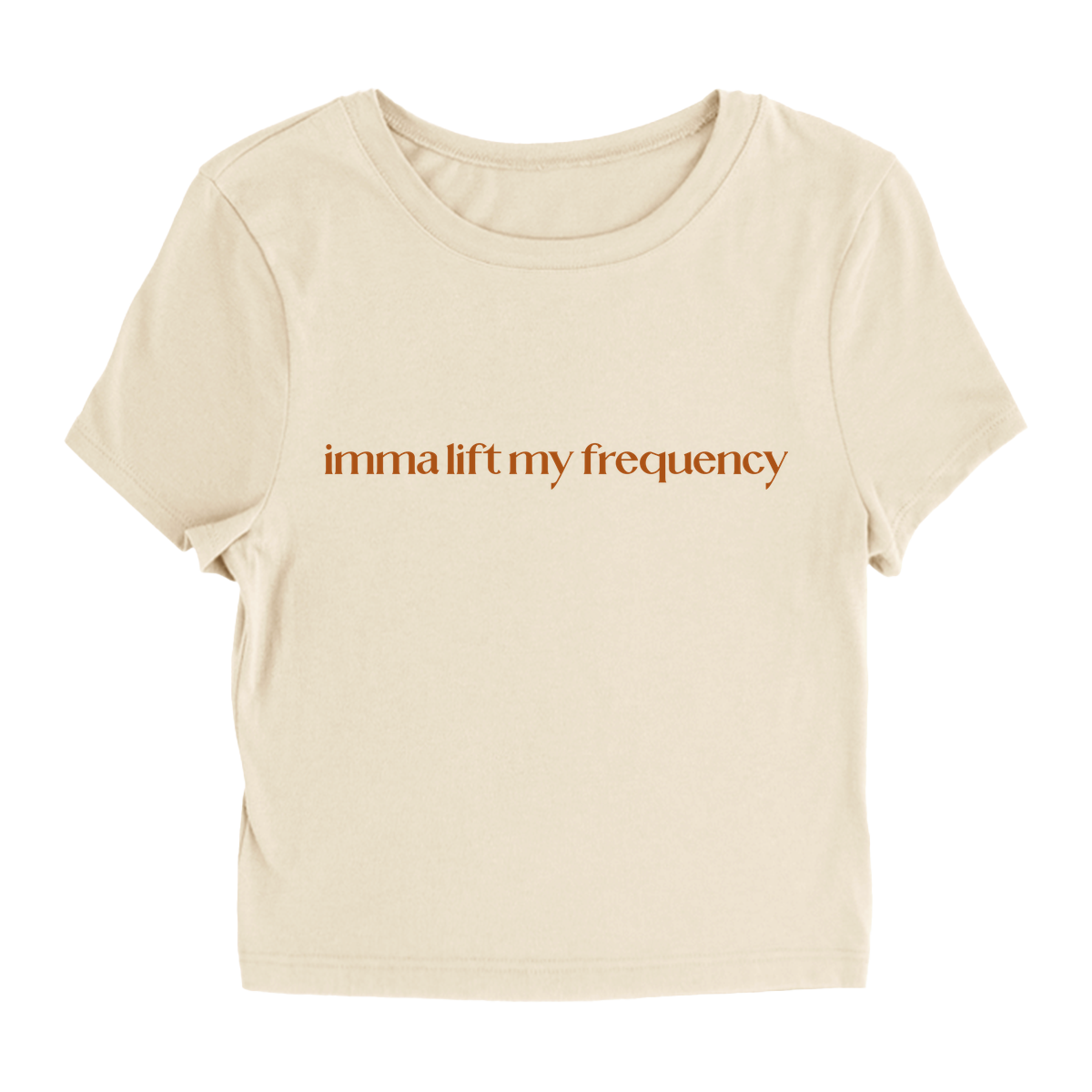 Lift My Frequency Micro Rib Baby Tee